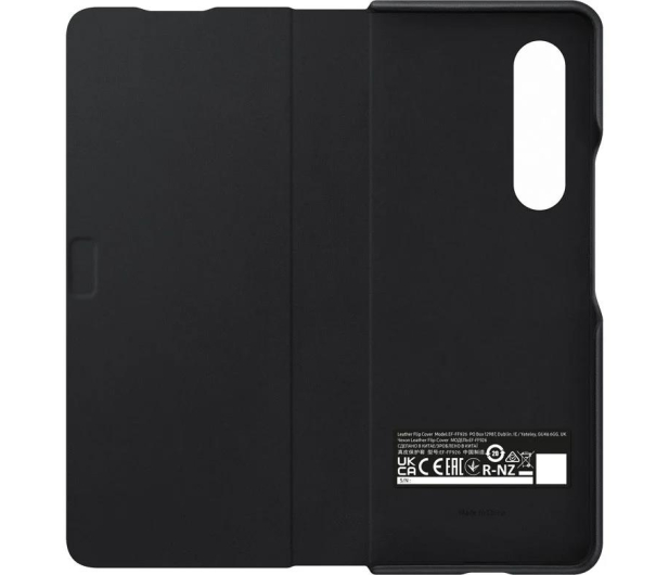 SAMSUNG Etui Leather Flip Coverdo Z Fold 3 Black - 670514 - zdjęcie 2
